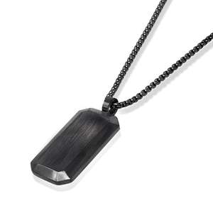 Pendentif vintage en acier inoxydable Collier à pendentif avec chaîne en acier inoxydable Collier à pendentif pour hommes - Product Image 5