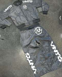 ชุดวอร์มมีซิปไนลอนสำหรับผู้ชายเสื้อกันลมพิมพ์โลโก้ได้ตามต้องการ OEM - Product Image 5