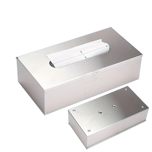 Boîte à mouchoirs en métal carrée noire moderne, distributeur de mouchoirs, boîte de rangement pour mouchoirs de table, pour comptoir de salle de bain, bureau, décoration de la maison, en vente - Product Image 6