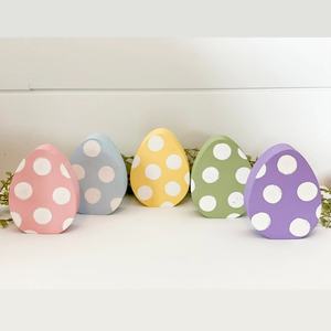 งานหัตถกรรมไข่อีสเตอร์ทรงสูงสำหรับฤดูใบไม้ผลิที่ยังไม่เสร็จงานไม้เนื้อแข็งตกแต่งถาดเป็นชั้นรูปทรงไม้งานฝีมือการตกแต่งอีสเตอร์การตัดไม้ที่ว่างเปล่า - Product Image 3