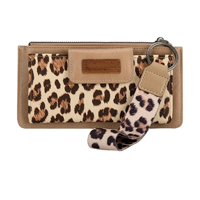 Portefeuille long vintage occidental en similicuir à motif vache, pochette de luxe en similicuir à motif pour femme, porte-cartes et porte-téléphone