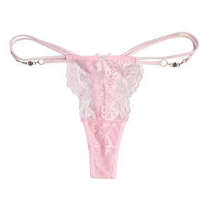En yeni kızlar giyen pantolon şeffaf külot işlemeli dantel seksi kadın tanga G-string - Product Image 3