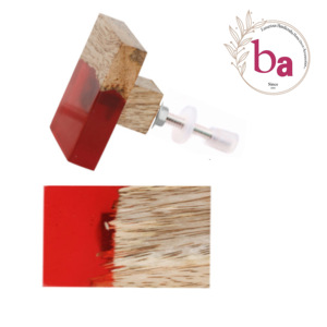 Tirador de puerta de madera de resina moderna, tirador de armario hecho a mano, Color Roohaphza para armario, cajón, tocador, dormitorio, cocina - Product Image 1