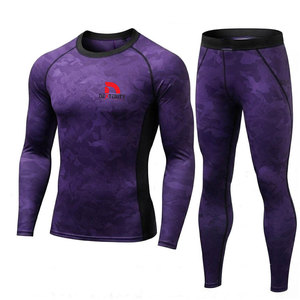 Último Diseño, Más Vendido, Trajes de Compresión de Otoño con Capa Base Sólida, Transpirables, de Secado Rápido, Alta Calidad, Ligeros, al por Mayor - Product Image 1