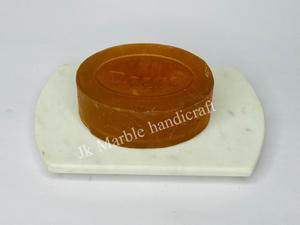 Jabonera de mármol blanco hecha a mano popular al por mayor para la decoración del baño del hotel accesorio del mejor precio jabonera accesorio de baño - Product Image 5