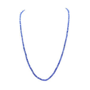 Brins de perles de saphir naturel micro-facetté, ligne de pierres précieuses scintillantes en forme de rondelle pour la fabrication de colliers et bracelets raffinés, vente en gros - Product Image 1
