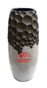 Aluminio fundido Diseño personalizado Latón Acabado antiguo Florero abstracto Vajilla de alta calidad Florero Uso de artículos de hotel - Product Image 5