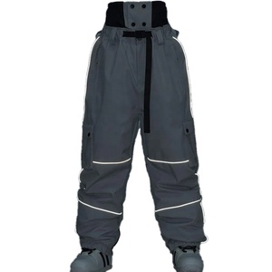 Pantalones de Esquí Impermeables y Elegantes de Talla Grande, Tejido Softshell Elástico, Resistente al Viento, Absorbe la Humedad, Diseño Multibolsillos - Product Image 4