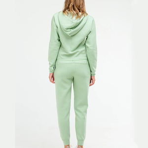 Nouvel ensemble de survêtement élégant avec logo personnalisé, sweat à capuche zippé et pantalon de jogging, ensemble 2 pièces pour femmes, survêtements 2026 - Product Image 4
