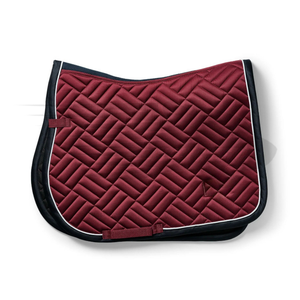 Custom satin <b>dressage</b> saddle pad English style soft polycotton lining solid color horse riding equipment high quality comfort - Product Image 4