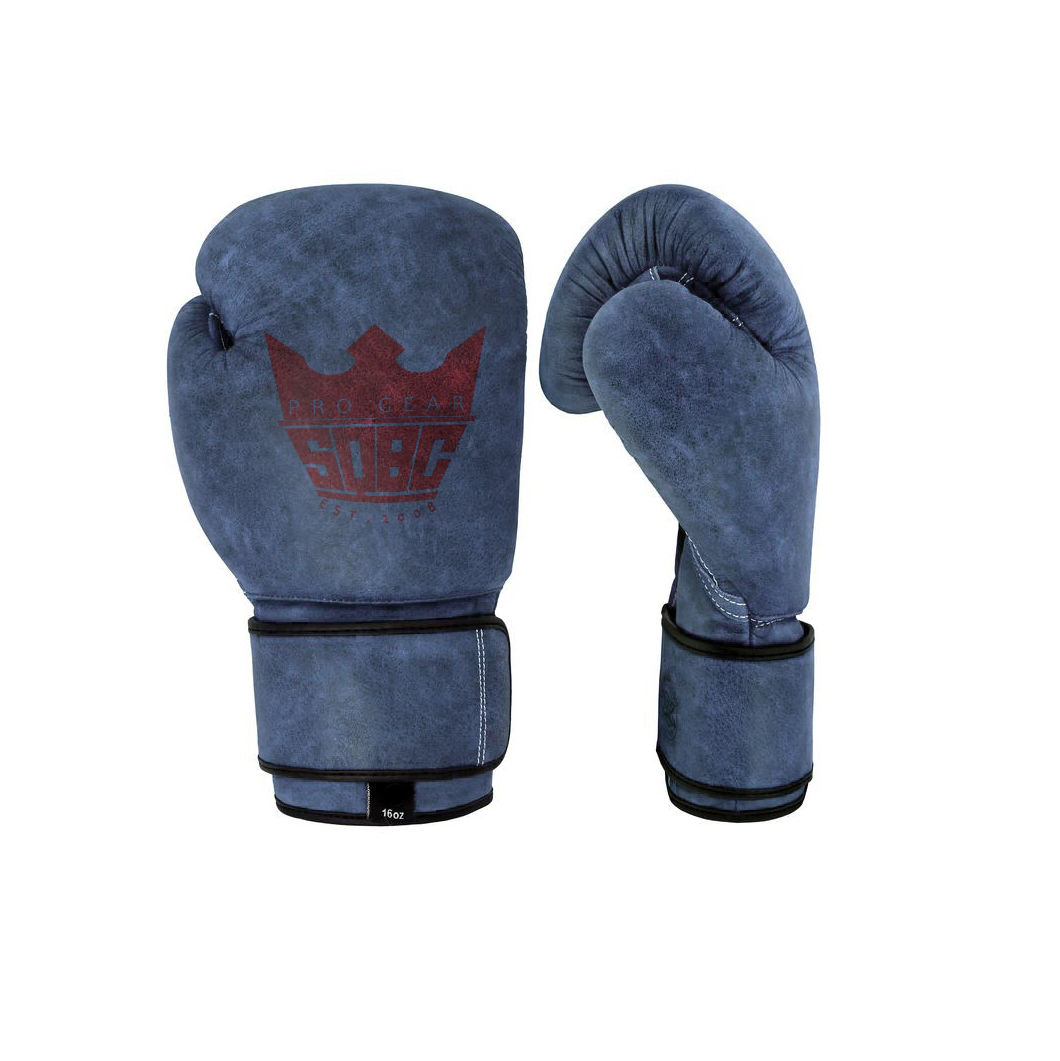 Vintage Training Boxing Gloves, High Quality Leather Kickboxing