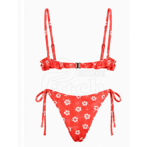 Trendy Women Two Piece <b>Bikini</b> <b>Set</b> Fashion Swimsuit High Leg Bottom Comfortable Stretch Material Poolside Beach Holiday Wear - Product Image 4