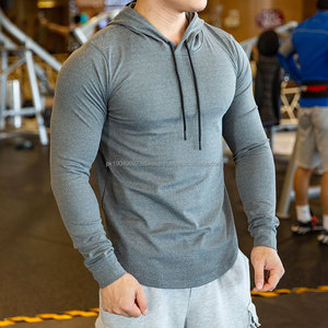Camisetas de Rendimiento de Marca Personalizada, Novedad de 2022, Sudaderas con Capucha para Hombre, Fitness, Gimnasio, Secado Rápido - Product Image 3