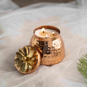 Portavelas de Cobre con Forma Vintage, Recipientes de Estaño, Portavelas Votivas Navideñas, Hechos a Mano en India, Impresión Personalizada, Duraderos, de la Mejor Calidad - Product Image 6