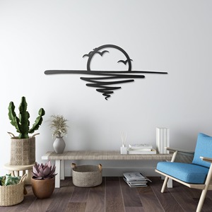 Arte de la pared de Metal Floral Decoración elegante escultura de hierro hecha a mano colgante de pared decorativo para sala de estar dormitorio Oficina - Product Image 3