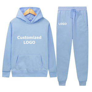 Conjunto Deportivo de Dos Piezas con Capucha Transpirable y Color Personalizado para Mujer, Ropa de Invierno, Logotipo Personalizado, Chándal Informal Talla XL - Product Image 1