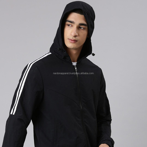 Nardon Apparel OEM Chaquetas ligeras a prueba de agua Hombres Cortavientos Chaqueta personalizada de alta calidad para hombres - Product Image 5