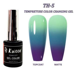 Vernis à ongles gel Kween changeant de couleur 8ml, 3 teintes réactives à la température, kit DIY pour salon, à base d'eau - Product Image 1