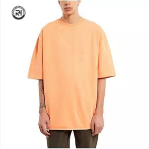 T-shirts tricotés surdimensionnés personnalisés de qualité supérieure 100% tissu en coton OEM logo impression fournisseur de broderie - Product Image 3