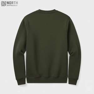 Sudadera de Manga Larga con Cuello Redondo para Hombre, 100% Algodón, Antiarrugas, Ligera, Cálida, Personalizable al por Mayor, de Alta Calidad - Product Image 2