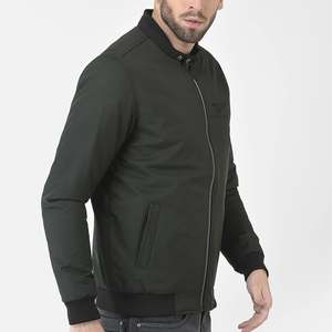 Chaqueta Bomber de Invierno para Hombre, Diseño de Última Moda, 100% Poliéster, Impermeable, de Secado Rápido, Transpirable, con Logotipo Frontal, Alta Calidad, Personalizable OEM/ODM - Product Image 2
