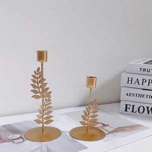 เชิงเทียนโลหะตกแต่งบ้าน สำหรับจุดไฟและตกแต่งสไตล์โบราณ  ที่วางเทียนแบบขวด - Product Image 5