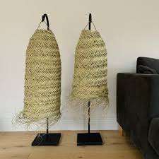 Lampshade Brass Metal Doum rattan <b>moroccan</b> handmade Decorative Lighting Wholesale Supplier USA ETSY EBAY SHOPIFY STOCK dropship - Product Image 2