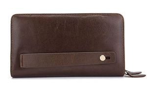 Portefeuilles longs en cuir pour hommes de tous les jours avec un design léger profil mince finition lisse compartiments sécurisés et rangement organisé - Product Image 4