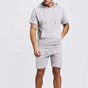 High Quality Summer 2-Piece Cotton Short <b>Set</b> for Men Breathable Tshirts Shorts Fashion Printed Casual <b>Knitted</b> Design - Product Image 5