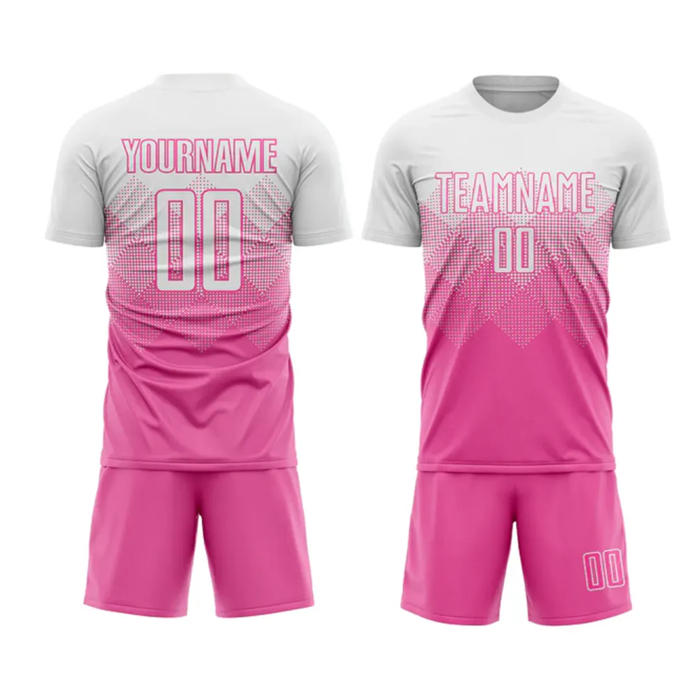 Camiseta de fútbol personalizada, pantalones cortos, kits de uniformes para mujeres jóvenes, camiseta de fútbol personalizada, pantalones cortos con logotipo de número de nombre del equipo