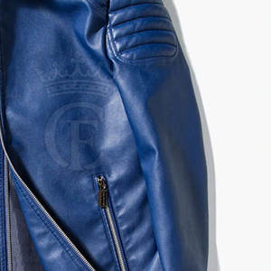 Chaqueta de cuero de moda de alta calidad, el mejor diseño, chaqueta de invierno para hombre, chaqueta de invierno de cuero de Color sólido transpirable - Product Image 5