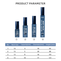 Flacons de parfum vaporisateurs carrés en verre vides, minimalistes et luxueux, personnalisables, 3 ml/5 ml/10 ml, avec bouchon à vis en aluminium mat