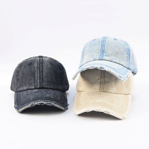 Gorra de béisbol vaquera con logotipo personalizado de algodón 100% de alta calidad, 5 paneles, bordado de rizo, lavado, envejecido, estilo vaquero - Product Image 6