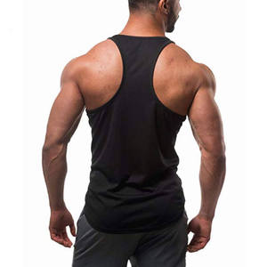 OEM Service Custom Made Men Tank Tops Solid Color Casual Cotton Knitted Sleeveless Tank Tops Logo Design Plus Size Print Sale - Product Image 3