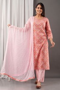 Última Colección de Verano, Kurtis de Algodón Elegante con Pantalón para Mujer, Venta al por Mayor - Product Image 4