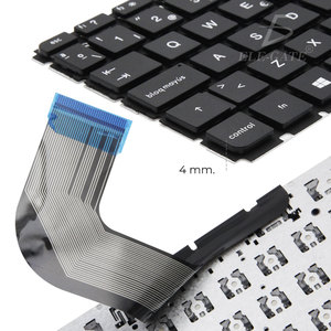 Tastiera per Laptop HP 14-Q 240/245/246 G4 in Spagnolo, Compatibile con Francese, Russo, Inglese, Stile Meccanico a Membrana in Plastica - Product Image 3