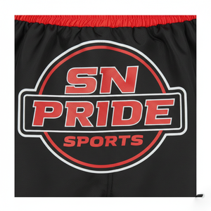 กางเกงคิกบ็อกซิ่งผ้าโพลีเอสเตอร์/ผ้าซาตินคุณภาพสูง เอวยางยืด สวมใส่สบาย เหมาะสำหรับฝึกซ้อมมืออาชีพ ยิวยิตสู MMA ซักได้ สำหรับผู้ชาย - Product Image 4