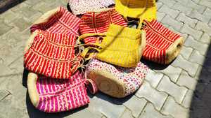 Sacs à main colorés en jute chindi sacs à provisions recyclés directement du fabricant au prix d'usine vente chaude - Product Image 4