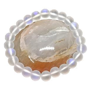 Pulsera de cristal de sirena con cuentas redondas de cuarzo, joyería de moda para hombres y mujeres, estilo Feng Shui, regalo de piedras preciosas energéticas - Product Image 4