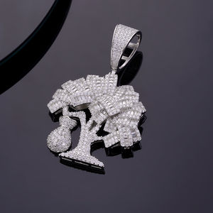 Rapper Jewelry Men's 925 Sterling Silver Moissanite Diamond Pendant 14k Gold Custom Money <b>Bag</b> unique style Pendant Fine Jewelry - Product Image 4