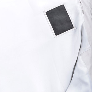 Veste de motard en cuir tanné végétal de qualité supérieure en blanc-Design élégant pour la mode masculine - Product Image 4