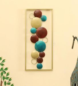 Guijarros de hojas modernas, arte de pared de Metal, patrón elegante pintado a mano para el hogar, oficina, técnica de artesanía de Metal para inauguración de la casa - Product Image 4