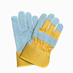 Guantes de Protección de Alta Calidad de 10.5 Pulgadas, Grado AB, Anti-Corte, de Piel de Búfalo, para Trabajos de Construcción y Protección para Hombres - Product Image 1