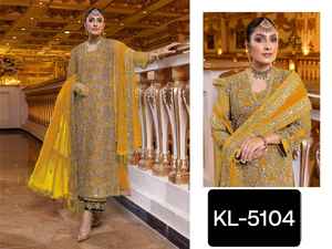 ชุดสูท Georgette salwar kameez พร้อมงานปักลายหินชุดเสื้อผ้าผู้หญิงอินเดียและปากีสถาน - Product Image 6