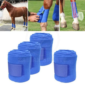 Envolturas de vendaje de polo de caballo duraderas para uso estable Envolturas de caballo de lana transpirable para protección de piernas - Product Image 5
