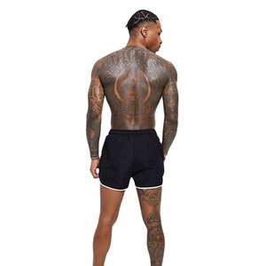 Shorts de bain pour hommes 2026 OOEM, vente en gros, personnalisés, unis, à la mode, avec cordon de serrage, deux poches, ourlet incurvé, en polyester et élasthanne, très demandés - Product Image 5