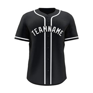 2025 Nouvelle Usine En Gros Baseball Chemises Personnalisé Top Impression Numérique Baseball Jersey Noir Baseball Uniforme. - Product Image 1
