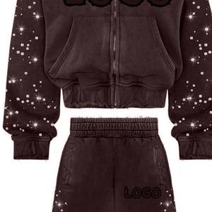 Prix de gros – Nouveauté : Survêtement décontracté pour homme avec strass, matière écologique, respirante, légère et durable, le plus vendu - Product Image 5