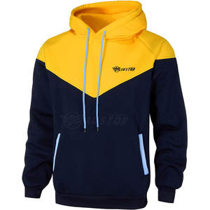 Sweat à capuche pour homme bicolore, 100% polyester, hiver, service OEM, manches longues, décontracté - Product Image 2