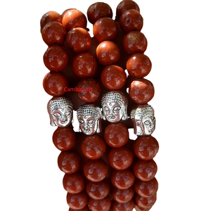 Elegante pulsera de jaspe rojo para mujer Brazalete de moda de alta calidad a precios al por mayor - Product Image 1